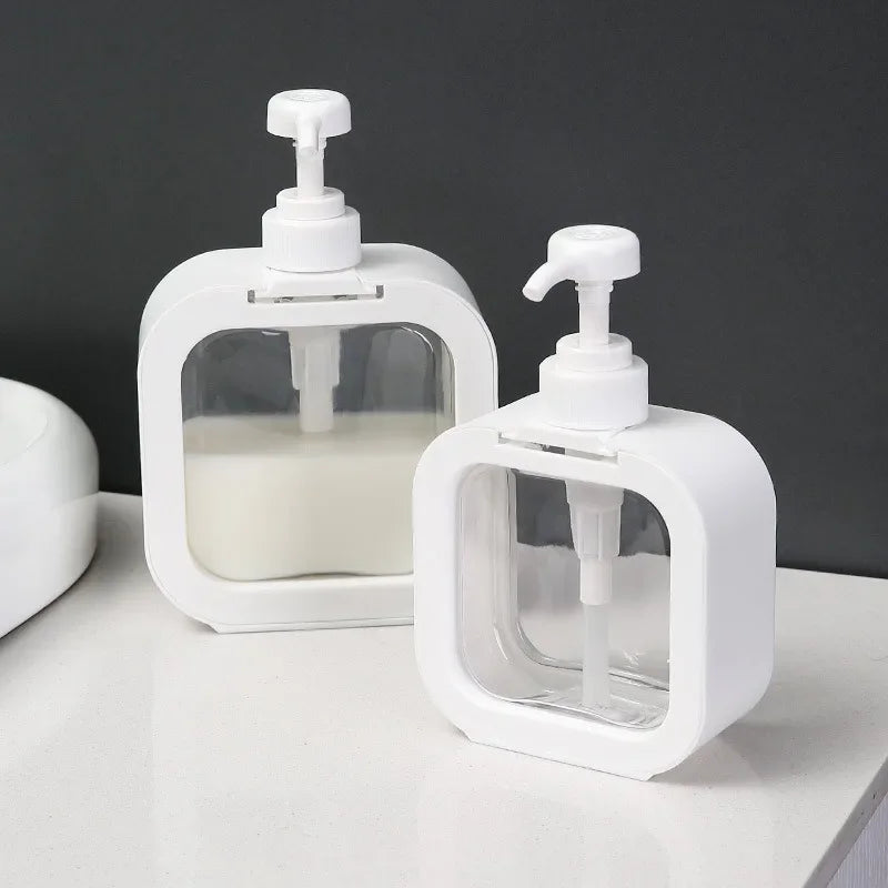 300/500ml Portable Travel Dispenser Empty Bath Pump Bottle Bathroom Shower Gel Dispenser Refillable Lotion Shampoo Shower Gel