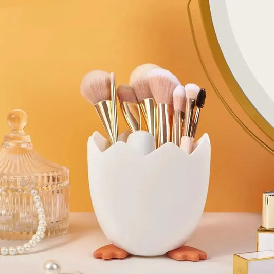 Eggshell shape Pen Pencil Pot Pen Holder Stationery Storage Container Desk Organizer Cosmetic Storage Makeup Brush Bucket