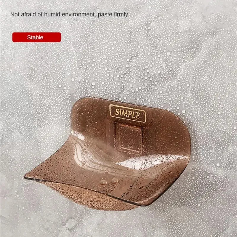 Soap Rack No Drilling Wall Mounted Soap Holder Soap Sponge Dish Bathroom Accessories Soap Dishes Self Adhesive