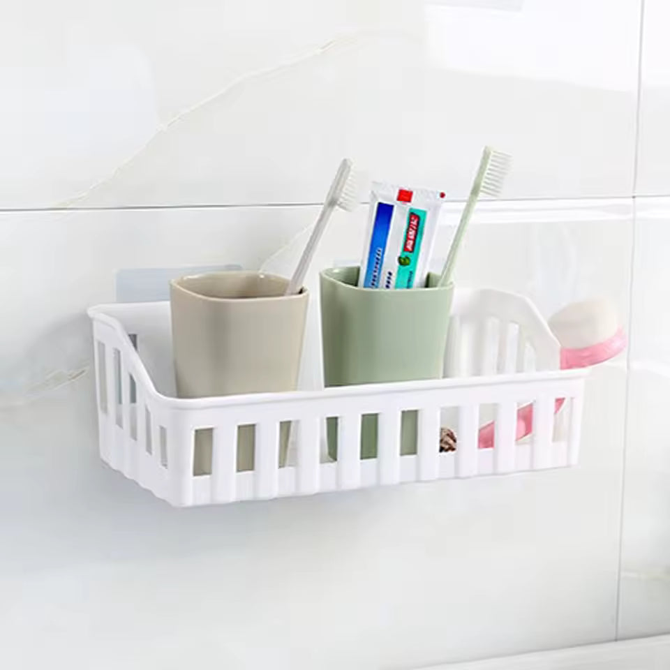 Bathroom Shelf Organizer Wall Mount Shower Shampoo Soap Cosmetic Shelves Kitchen Storage Rack Holder Bathroom Accessories