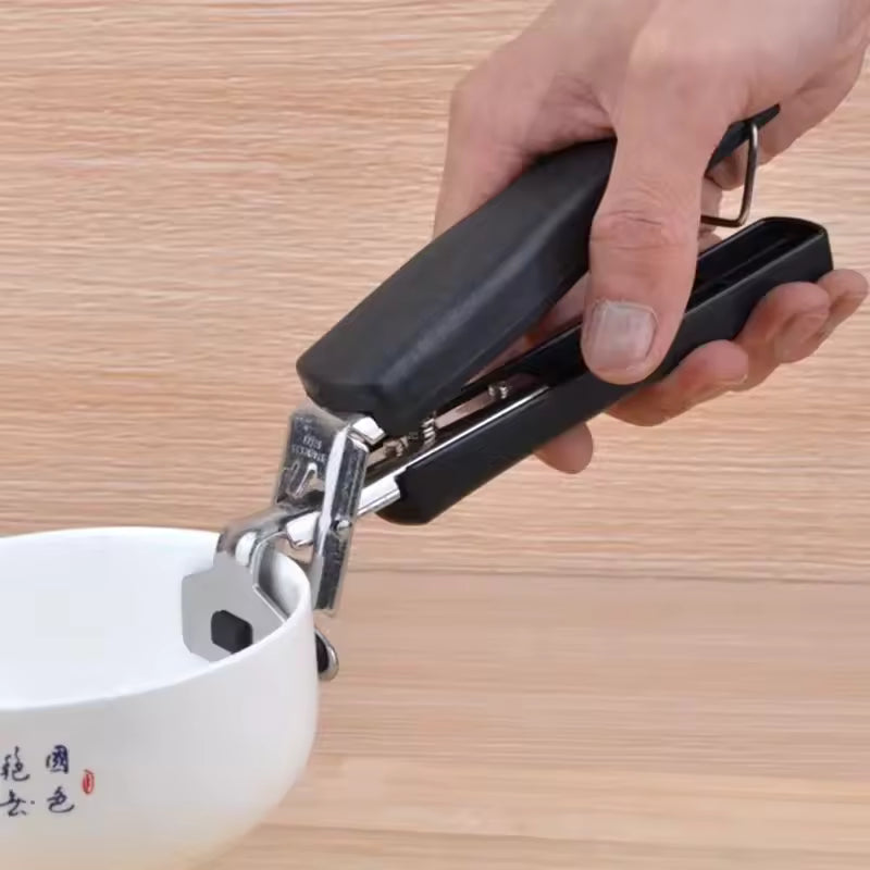 New High Quality Clip Kitchen Tool Black Bowl Picker Bowl Tongs Gadgets Kitchen Utensils Plate Kitchen Gadgets Utensils Black