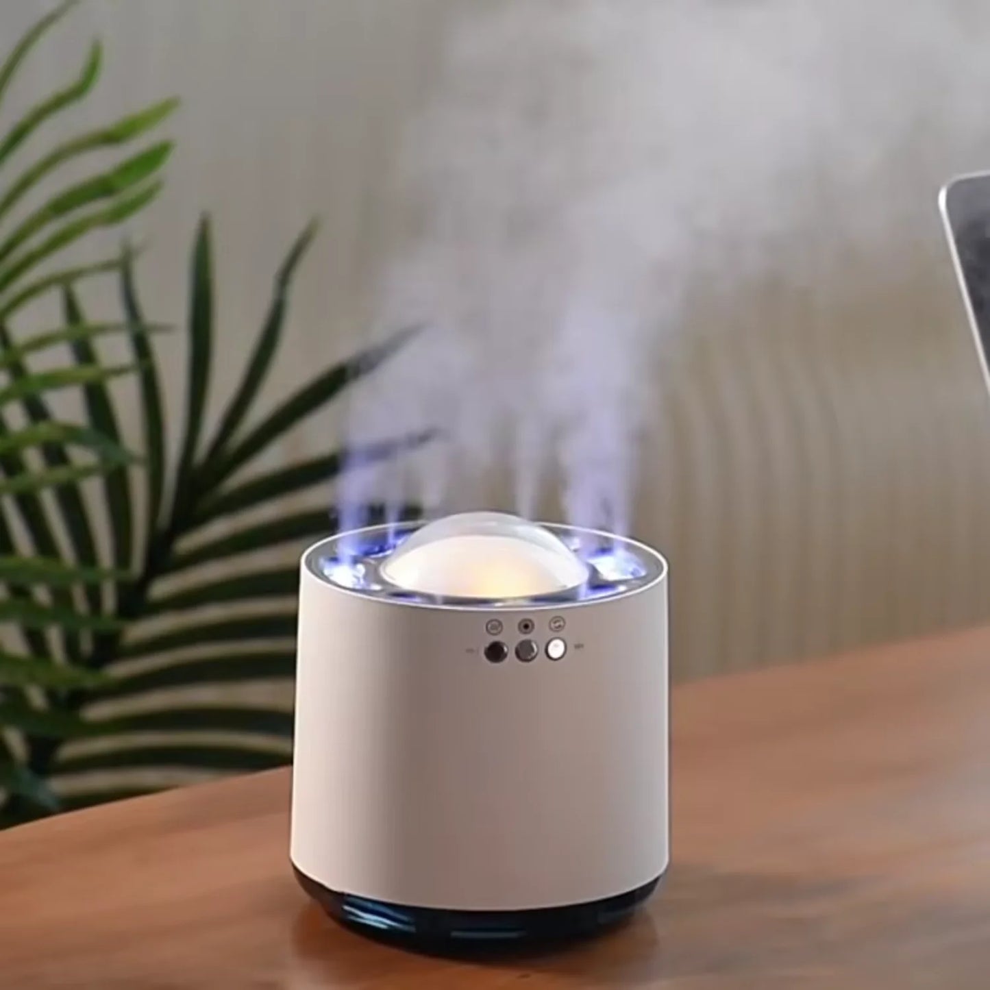 Desktop Dinosaur Music Box Children's Music Box Tulip Flower Artificial Lamp Home Decor 900ML RGB LED Table Lamp Diffuser Machine