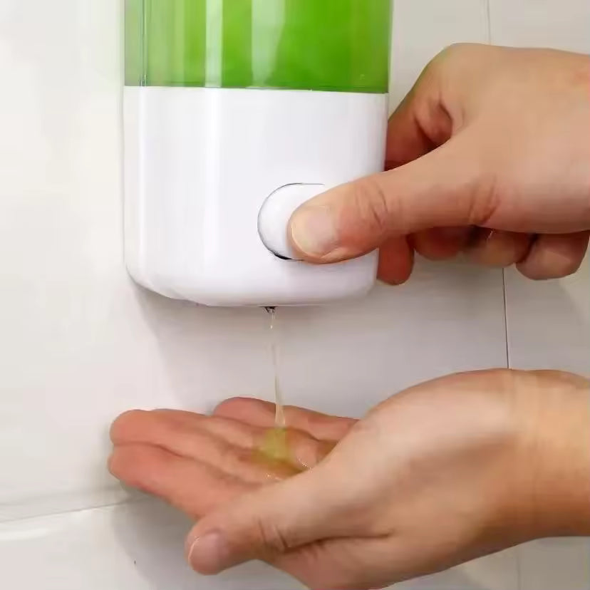 1 Pcs Wall Mounted Soap Dispenser Manual Press 500/1000ML Capacity Suitable For Shampoo Used Bottle Bathroom Liquid