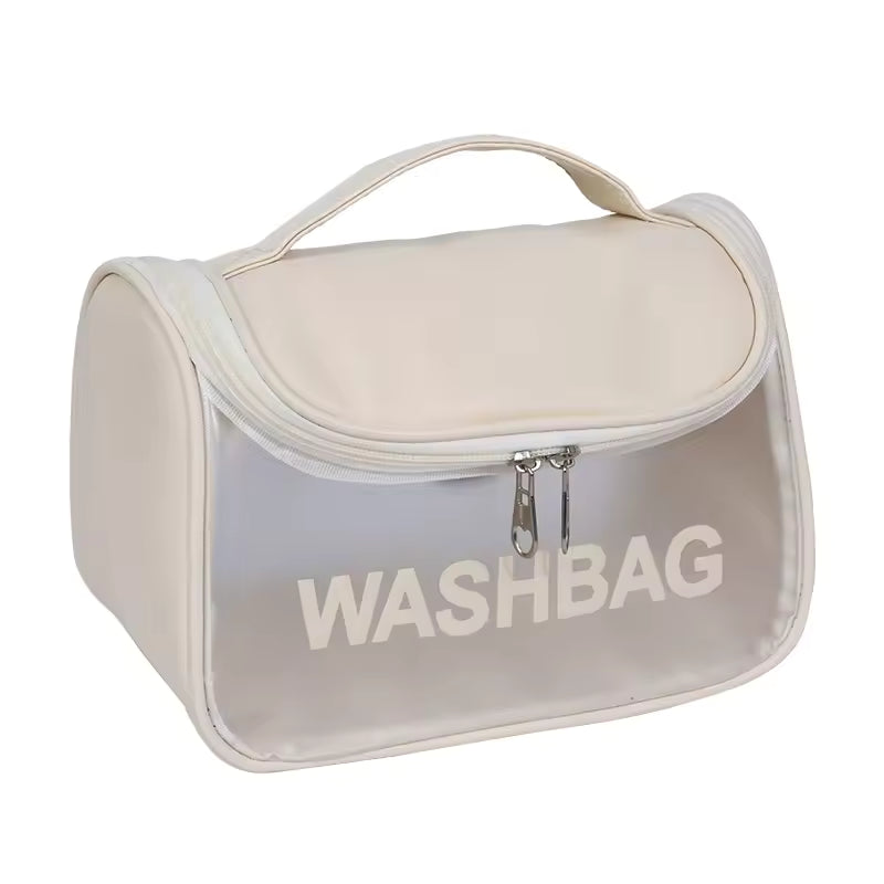 Women Portable Waterproof Cosmetic Bag Large Capacity Transparent Pvc Washbag Outdoor Travel Toiletry Bag Makeup Bags