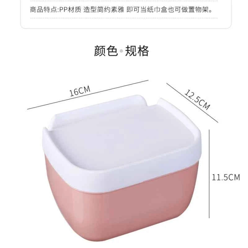 Waterproof Wall Mount Toilet Paper Holder Shelf Toilet Roll Paper Tube Storage Rack Storage Box Tray Rack Bathroom Supplies