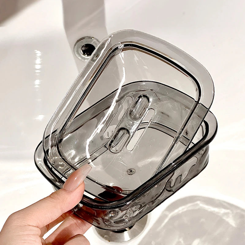 Plastic Bathroom Box in The Bathroom Household Soap Dish Rabbit Decor Soap Storage Rack for Draining Water Bathroom Accessories