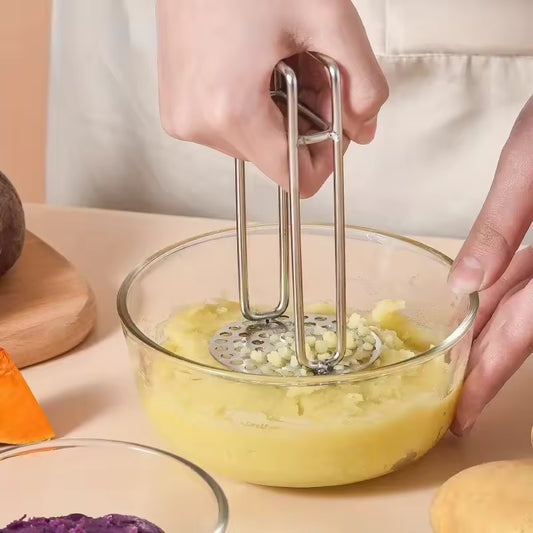 Manual Potato Masher Baby Supplement Mashed Potato Press Stainless Steel Kitchen Tools Kitchen Accessories