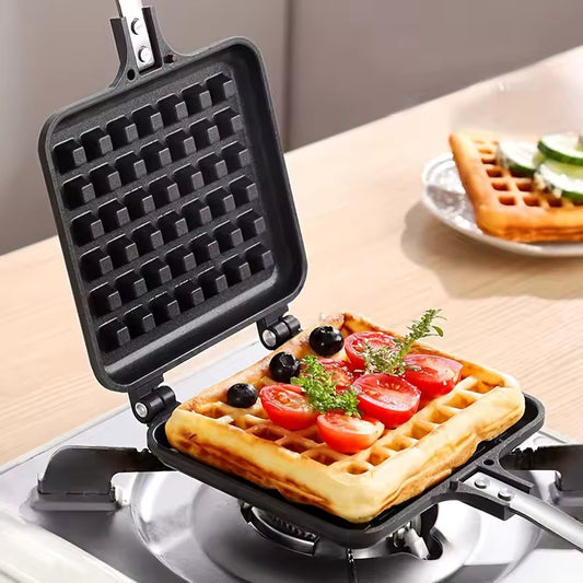 Waffle Maker Breakfast Maker Iron Baking Pan Quick Heating Portable Cake Waffle Mold Kitchen Tool