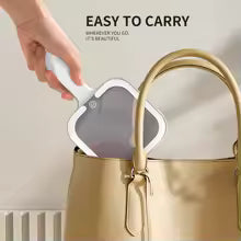 LED Smart Makeup Mirror Hand-held Carry 3 Colors Adjust Bright with Touch Screen Cosmetic Tabletop Vanty Mirror Travel Home Use