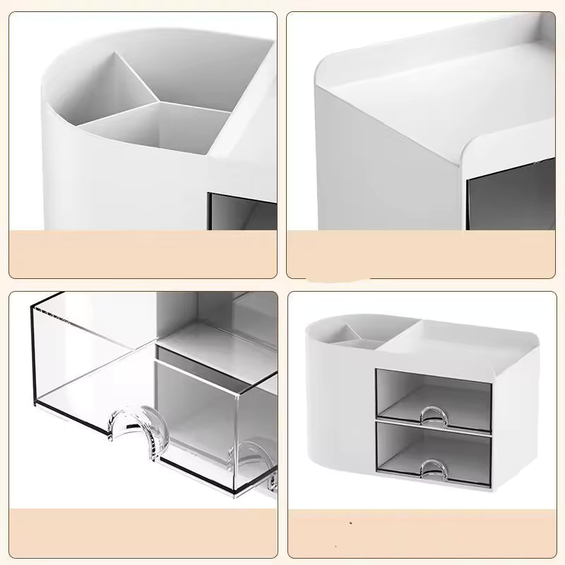 Pen holder office desktop storage box, large capacity student stationery sorting box, desk storage shelf