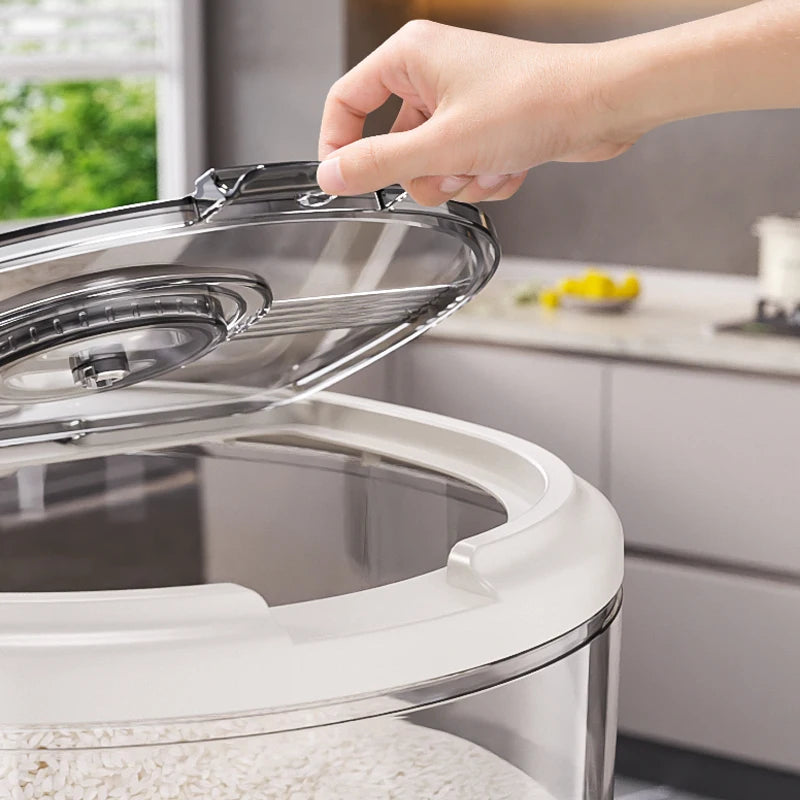 1 Pcs Rice bucket household insect-proof moisture-proof seal food grade flour rice cat food large capacity rice box storage box