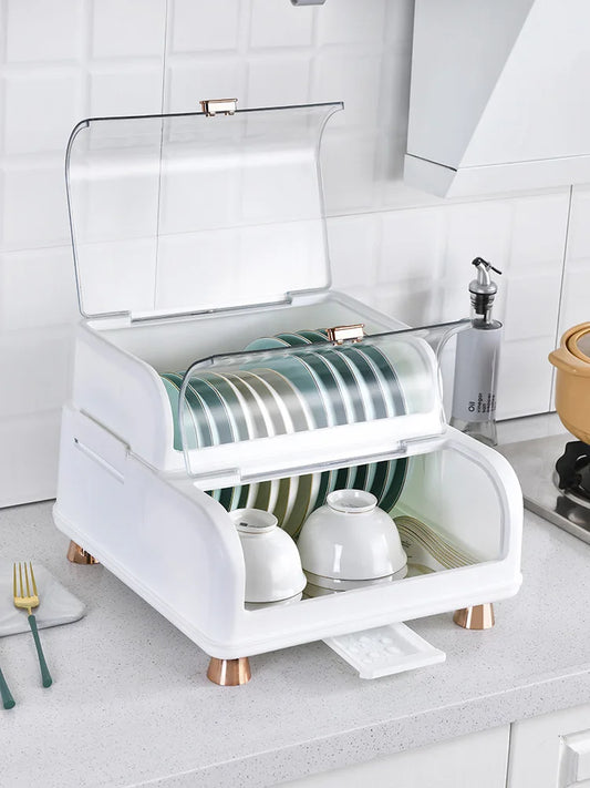 Kitchen Dish Storage Box, Storage Rack, Drain Rack, Household Bowl Drying Rack, Chopsticks Tableware Storage Box