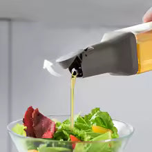 New 500ml Automatic Opening Glass Oil Bottle Four Colors Pouring No Oil Leakage Easy to Clean Oil Dispenser for Kitchen
