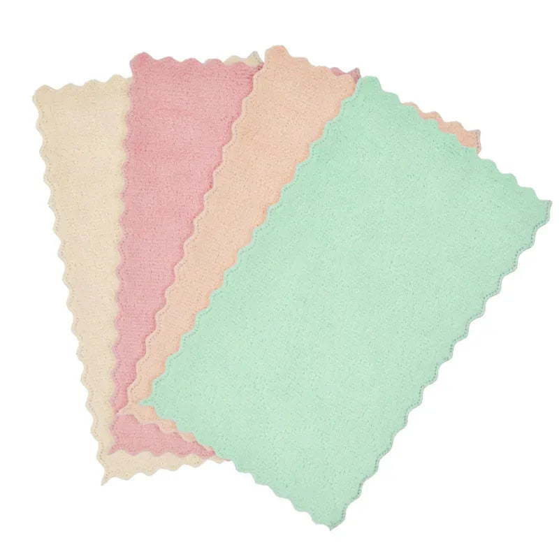 5/50PCS Super Absorbent Microfiber Kitchen Dish Cloth High-efficiency Tableware Household Cleaning Towel Kitchen Tools Gadgets