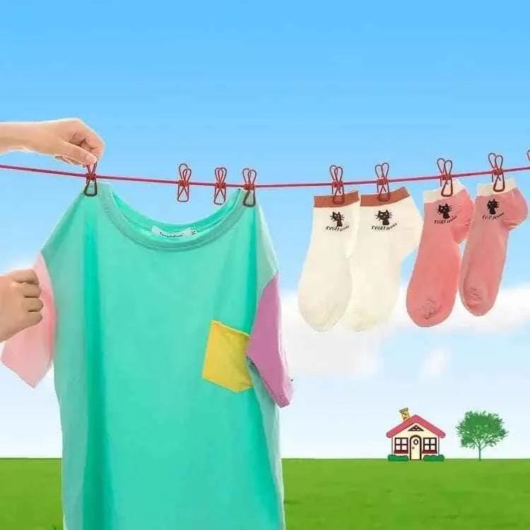 12 Clip Elastic Clothesline.