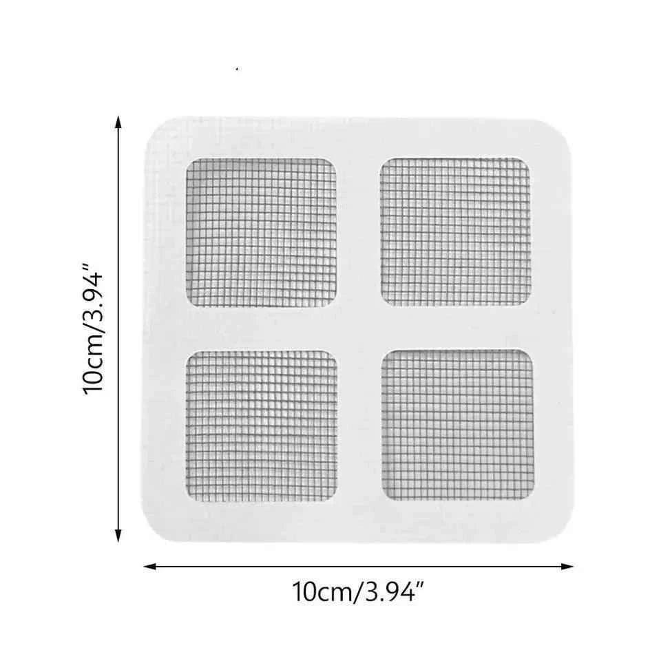 Window Net Mesh Sticker Disposable Hair Drain Catcher Mesh Anti-blocking Filter Floor Drains Sticker Shower Cover Kitchen Bathroom Sink Strainer Stopper.