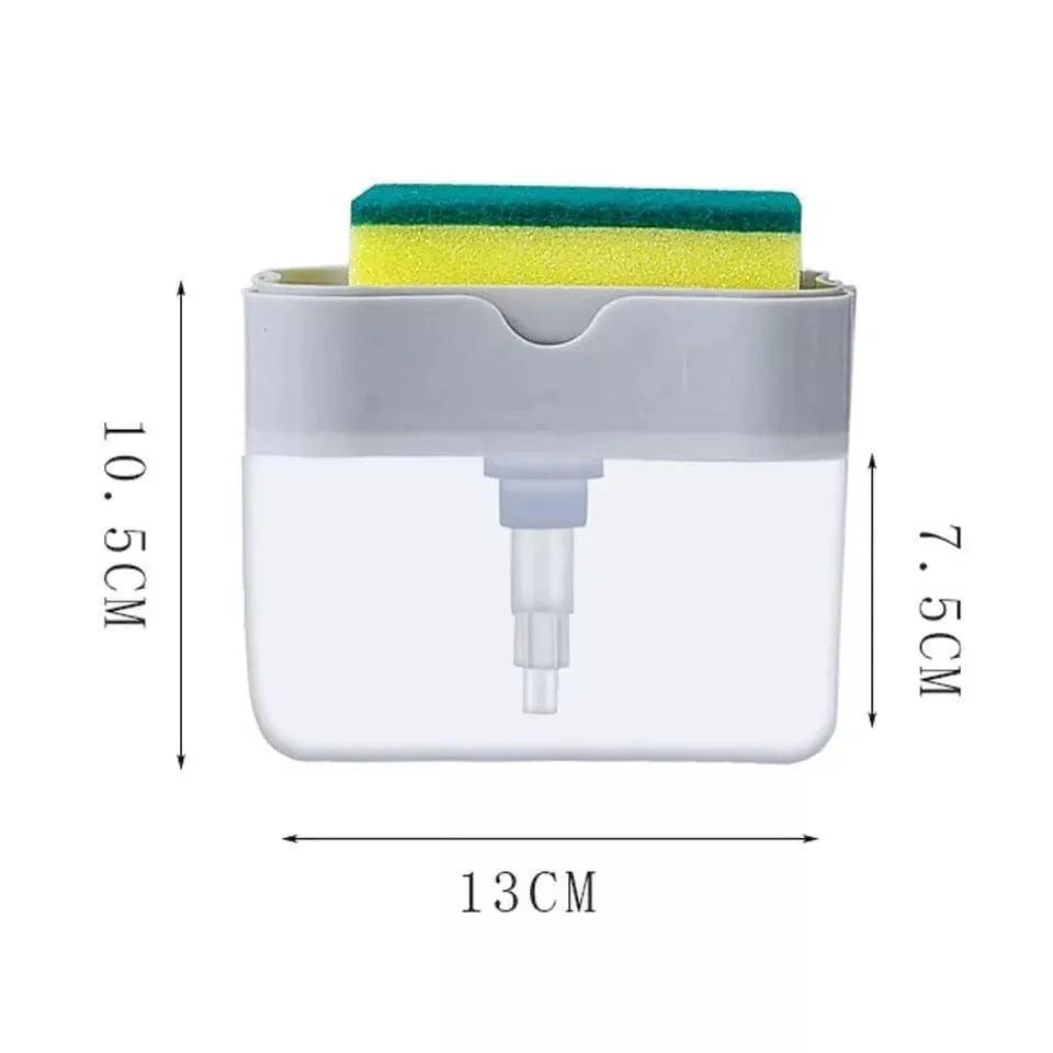 3 in 1 Soap Dispenser - Multi-functional Kitchen Accessory and Cleaner - Clarify.pk
