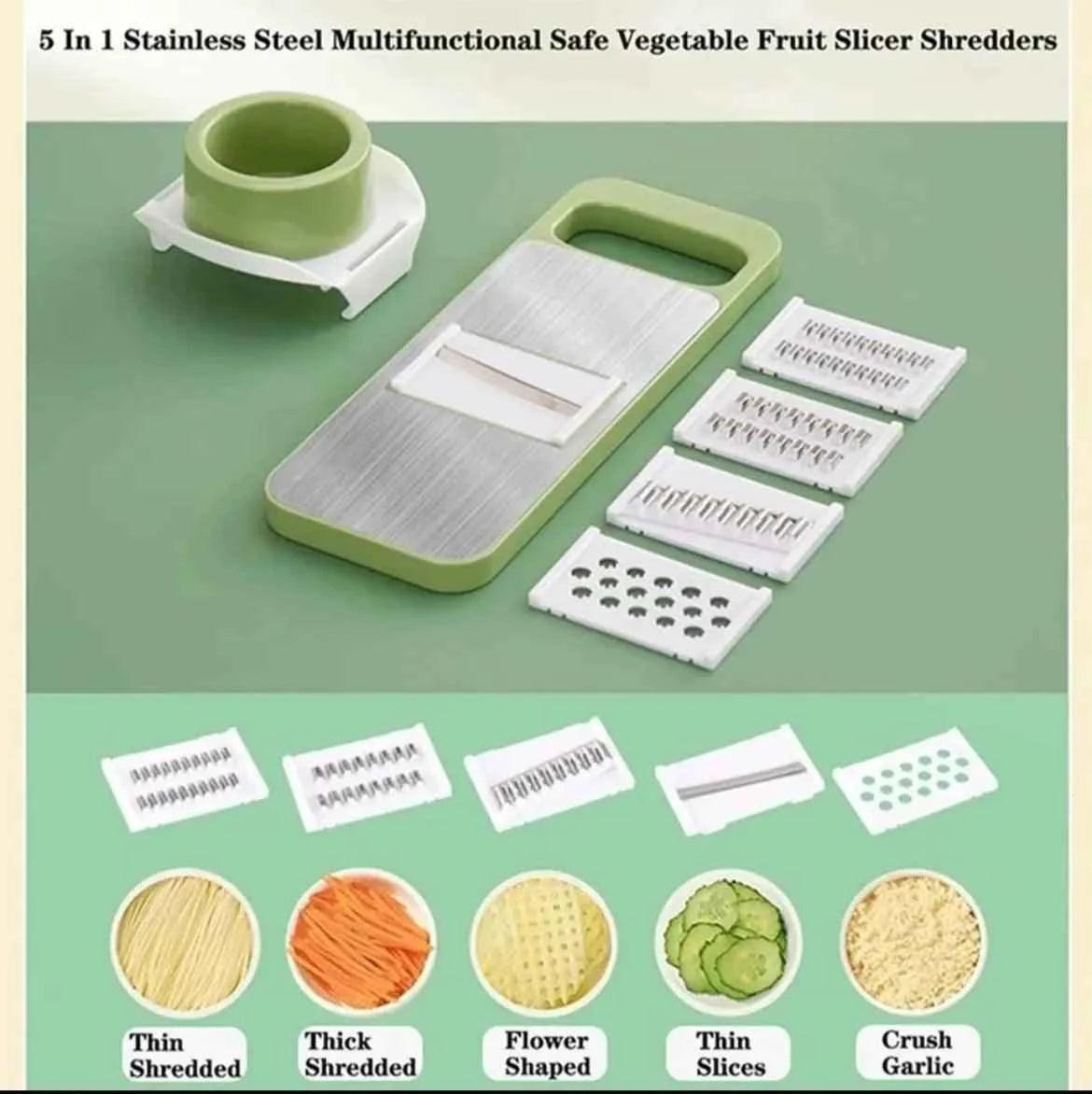 5in1 Vegetable Cutter Multifunctional grater and cutter,