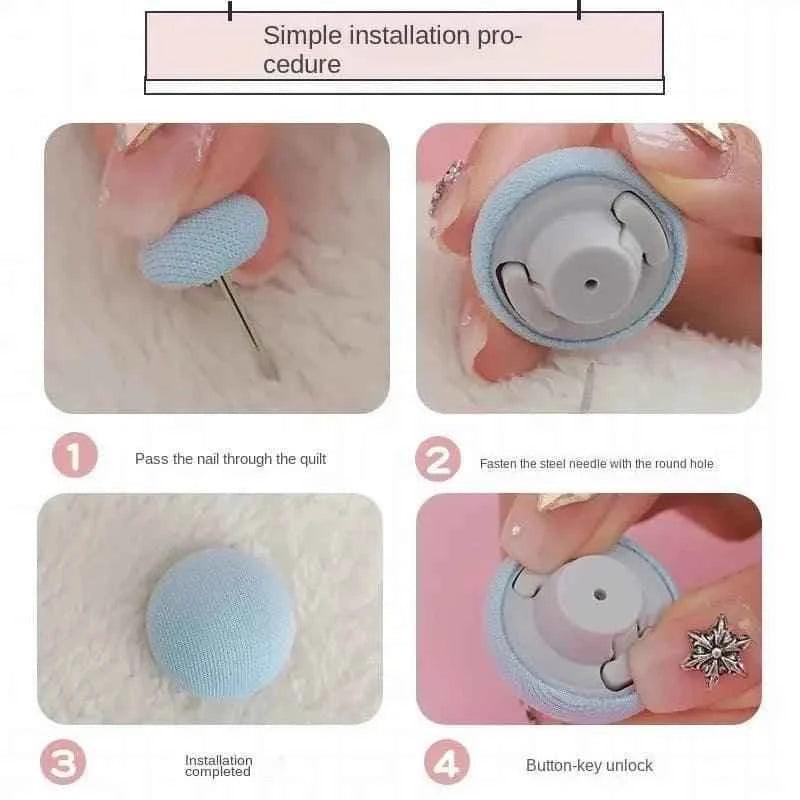 6 pieces Mushroom Bed Clip Blanket Buckles