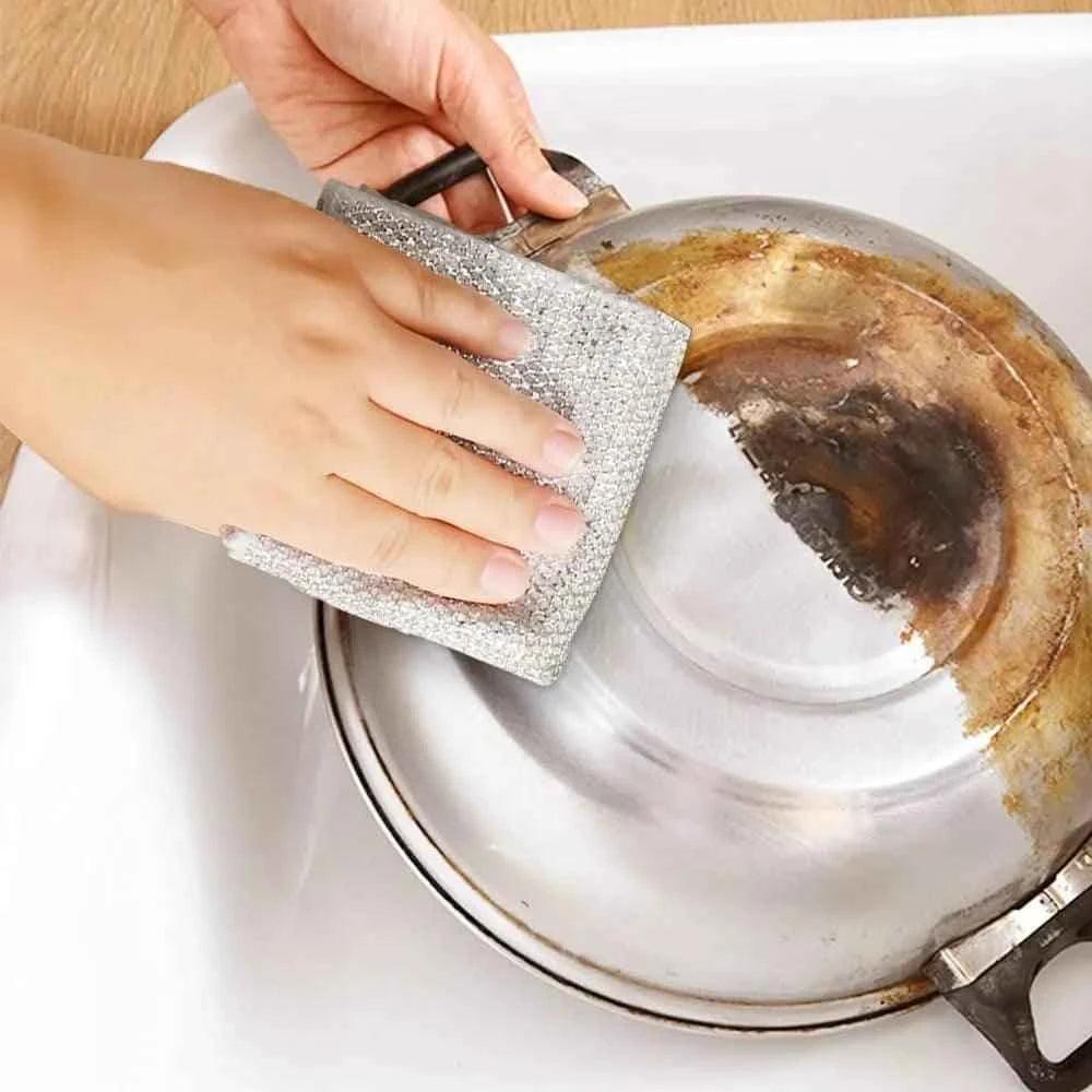 Non Scratch Steel Wire Wire Cleaning Cloth | Dishcloth