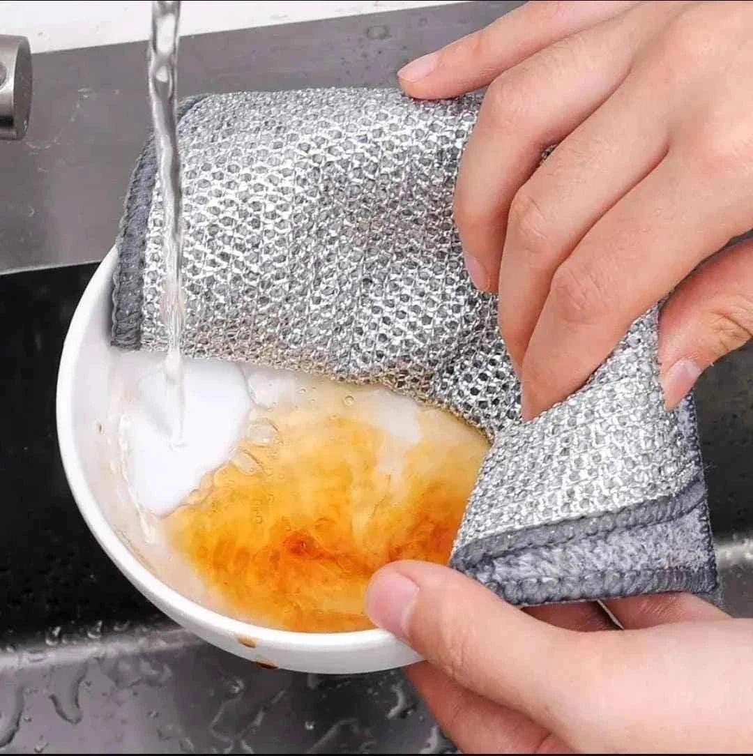Non Scratch Steel Wire Wire Cleaning Cloth | Dishcloth