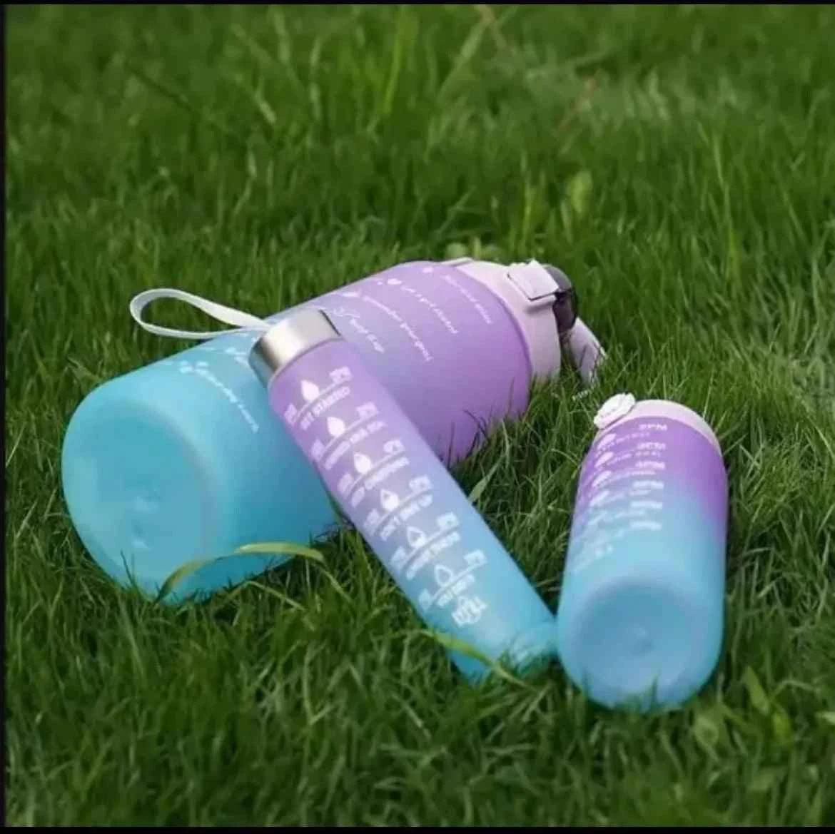 3 Pcs Gradient Plastic Cup Set.
