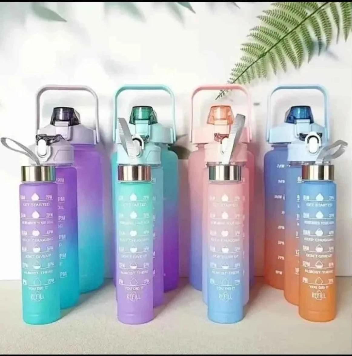 3 Pcs Gradient Plastic Cup Set.