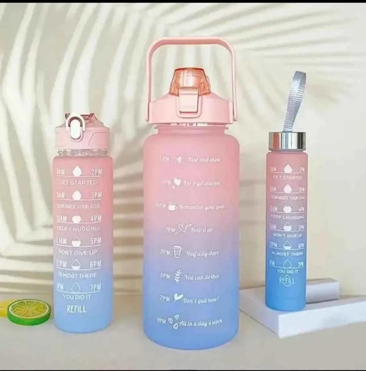 3 Pcs Gradient Plastic Cup Set.
