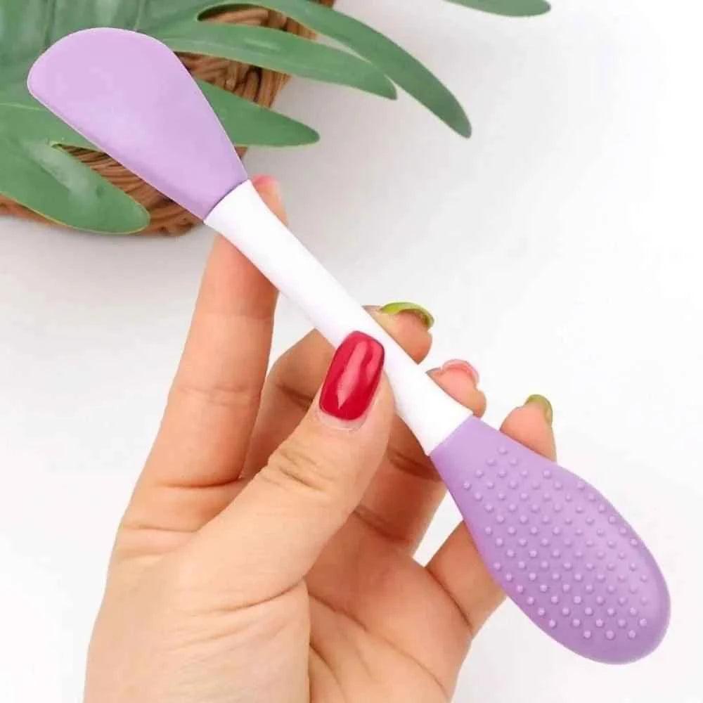 Double Head Silicone Facial Mask Brush