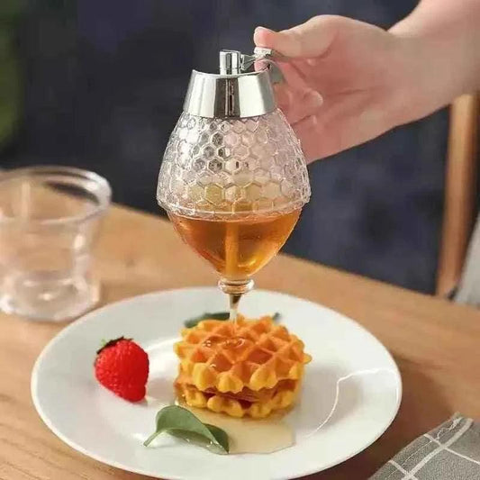 Transparent Acrylic Dispenser for Honey.