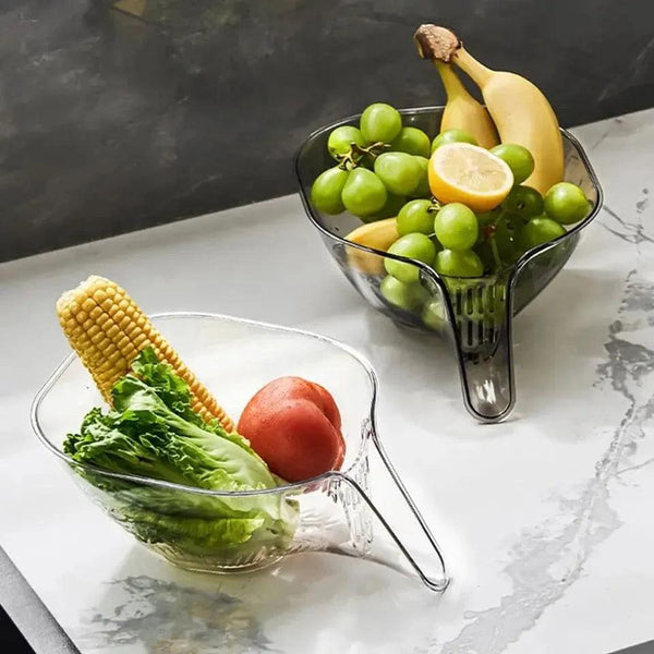 Multipurpose Drainage Vegetable/Fruits Acrylic Kitchen Basket