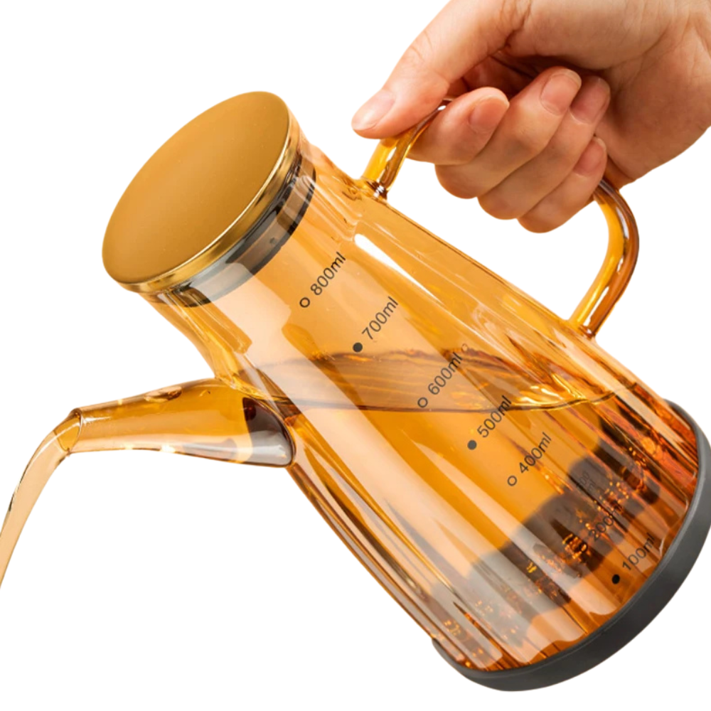 Premium Glass Oil Jug – 700ml Kitchen Container