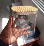 Premium Square Kitchen Storage Jar