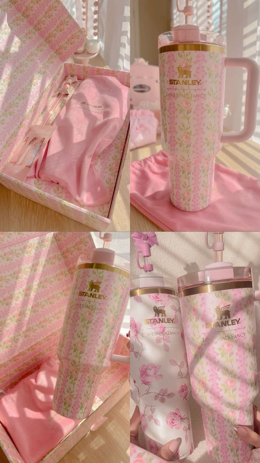 Stainless Steel Flower Tumbler - Floral Design, Durable & Stylish (1.18L)