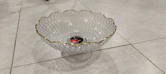 Premium Acrylic Fruit Dish with Stand – Elegant Serveware