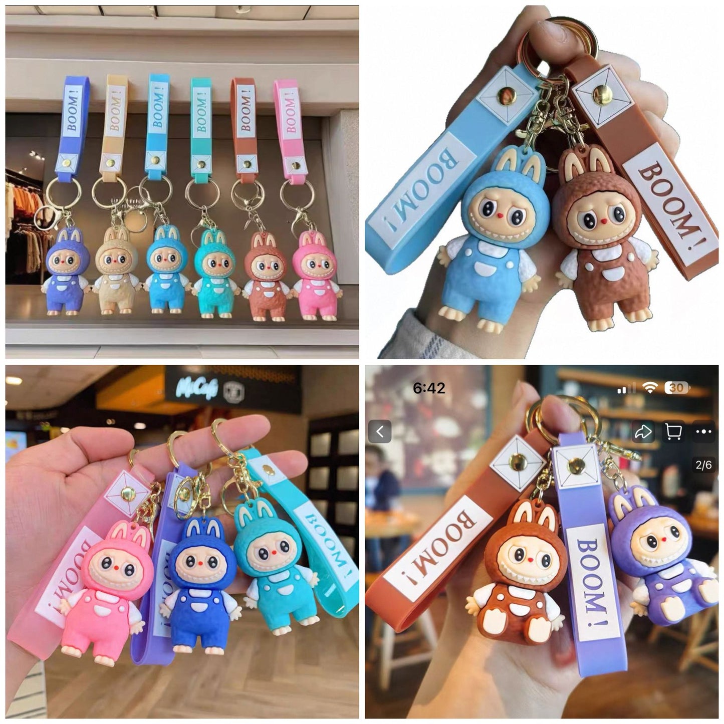 Stylish Labubu Keychain – Trendy Bag Charm Accessory (Random)