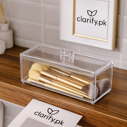 Acrylic Cosmetic Brush Holder – Makeup Organizer