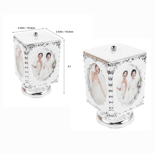 Square Rotating Photo Frame – Decorative Table Display