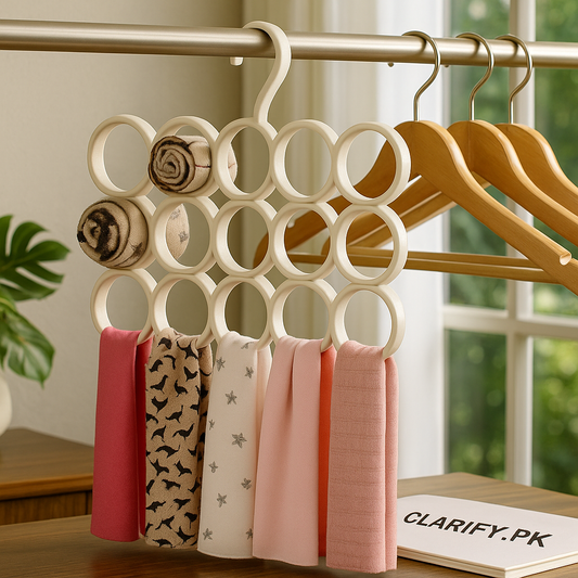 15-Hole Scarf Hanger – Closet Organizer Rack