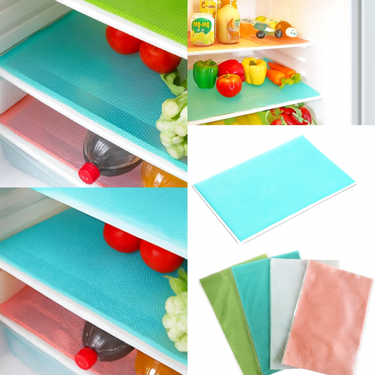Antislip Fridge Mats – Pack of 4pcs Refrigerator Liners