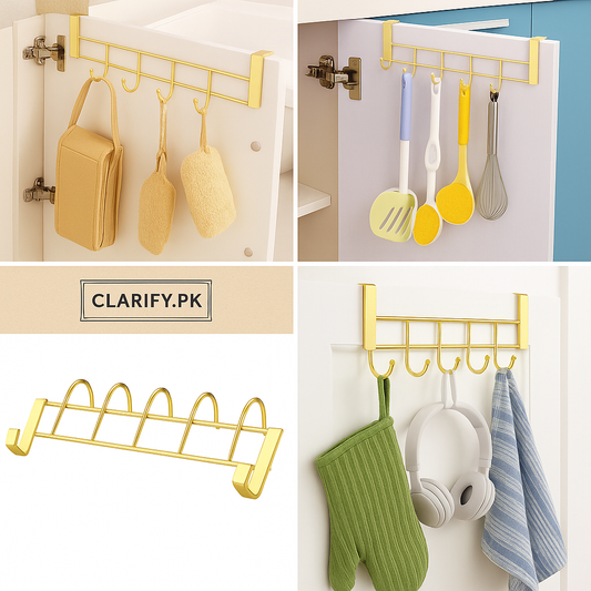 Golden Cabinet & Door Hanger – Space-Saving Hook