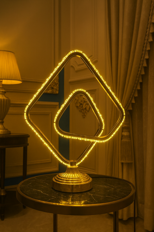 Luxurious Metal LED Lamp – Modern Decorative Light for Living Room & Bedroom