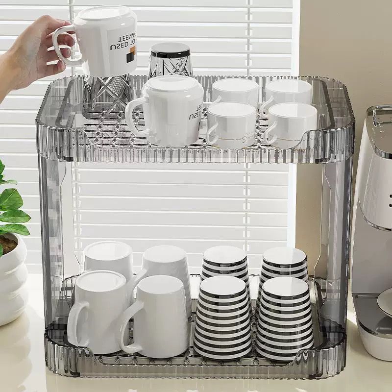 Double Layer Acrylic Storage Rack – Multi-Purpose Organizer