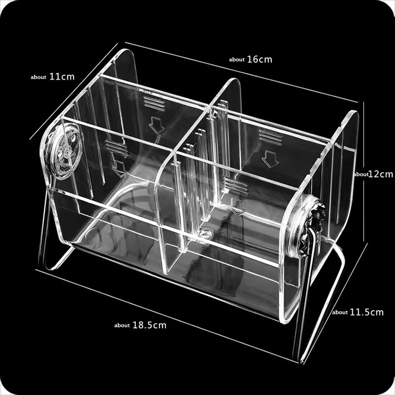 Clarify.pk acrylic remote control holder with clear compartments and compact design for organization
