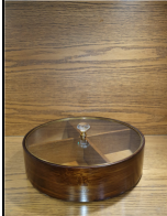 Premium Wooden Dry Fruit Box with Glass Lid
