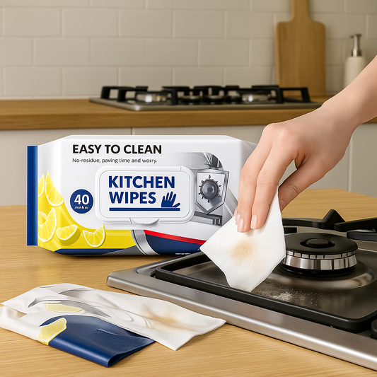 Kitchen Cleaning Wipes – Grease & Stain Remover for Quick Cleaning