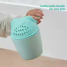Clarify.pk baby shampoo cup for bath with comfortable handle and soft design for gentle use