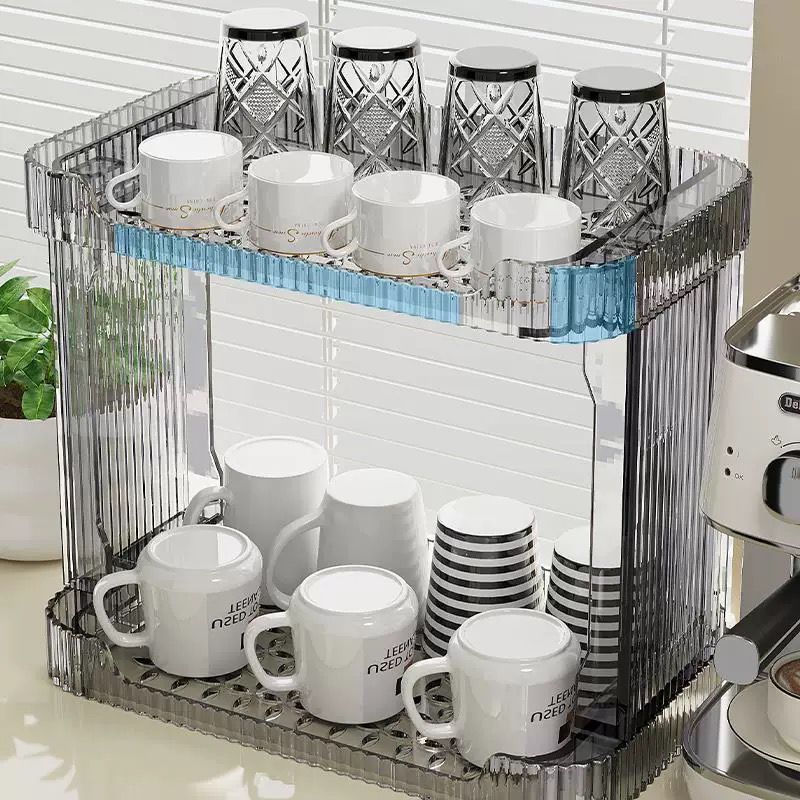 Double Layer Acrylic Storage Rack – Multi-Purpose Organizer