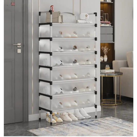 Multilayer Dustproof Shoes Rack - Spacious & Durable