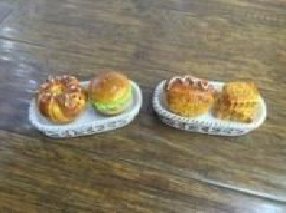 Food Shape Ceramic Salt & Pepper Jar Set with Tray (each set)